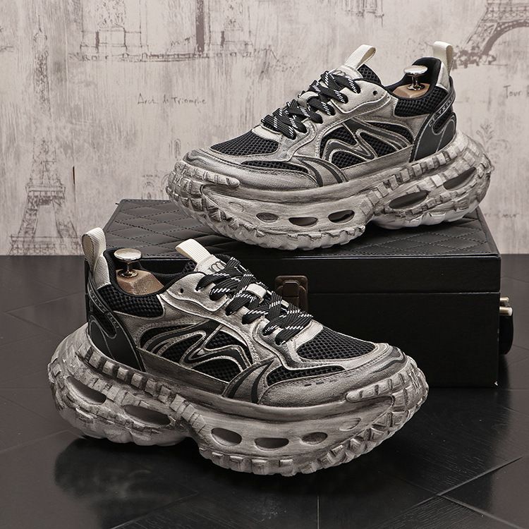 Retro Herren Ins Dad Schuhe dicke Sohle lässig trendige Herren vielseitige alte Stil Reifensohle Jugendmode Herrenschuhe_voghion.com