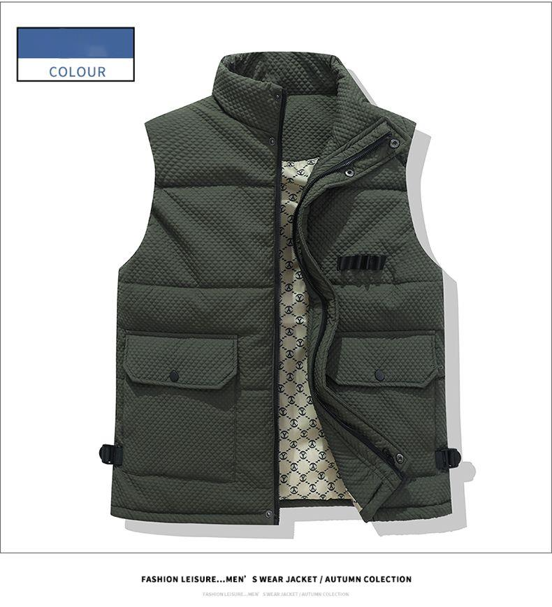Semir Group GLM abbigliamento da lavoro in cotone autunno inverno per uomo e donna, collo alto largo, giacca gilet con spalle calde e spesse_voghion.com