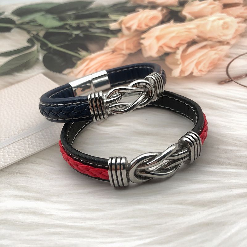 Braccialetto Yiwu in pelle con incisione laser da uomo, molto venduto_voghion.com