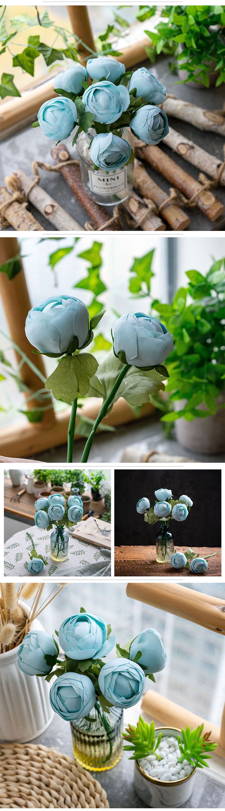 Home & Garden INS Style Serenade Lu Lian Artificial Flower Artificial Flower Green Plant Wholesale Wedding Decoration_voghion.com