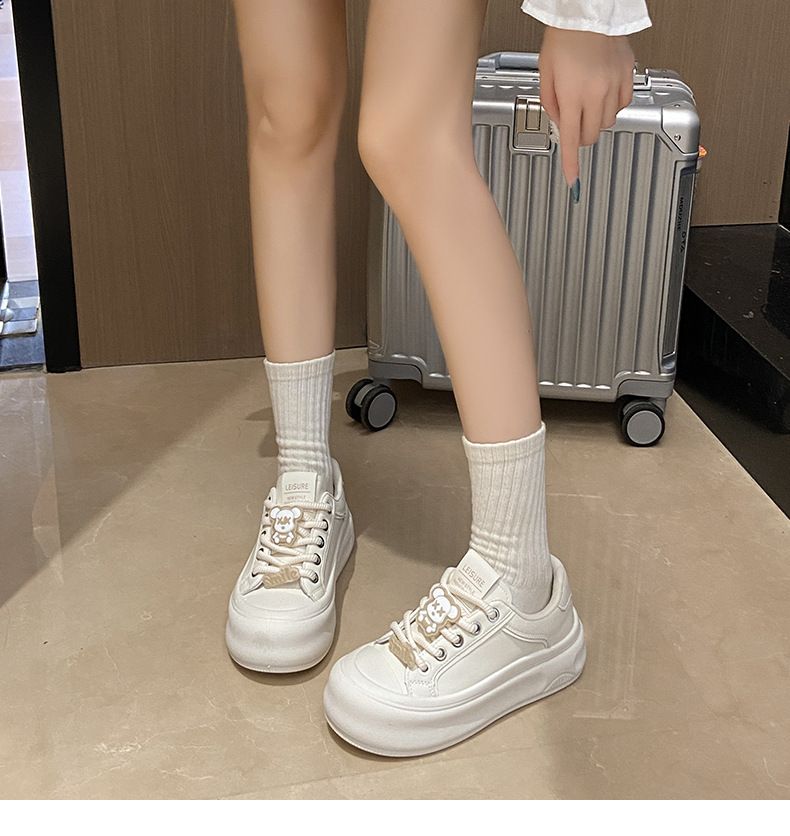 Scarpette bianche per bambini, ragazze, studenti, tempo libero, sport, scarpe da tavola versatili, tiro da strada_voghion.com
