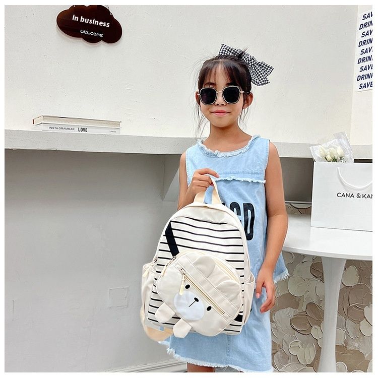 Andralyn Modny plecak dziecięcy Nowy plecak z kreskówkowym misiem Uroczy plecak dla uczniów szkół podstawowych_voghion.com