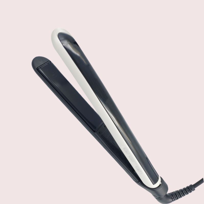 Produtos para modelar cabelos, chapinha de cabelo com dupla finalidade, alisador de cabelo com tela LCD, pente alisador de cabelo, modelador de cachos_voghion.com
