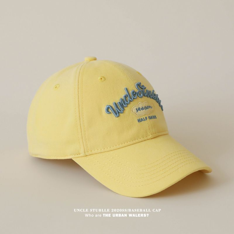 Șapcă de baseball cu design original, stil coreean, cu bor larg, față care arată fața mică, șapcă cu cioc de rață, cuplu, modă, toate potrivirile, pălărie de soare_voghion.com