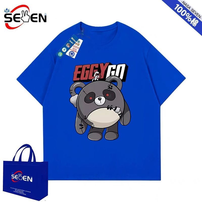 NAS Maglietta estiva in cotone per ragazzi e ragazze, motivo: Eggman, a maniche corte, per bambini grandi, alla moda_voghion.com