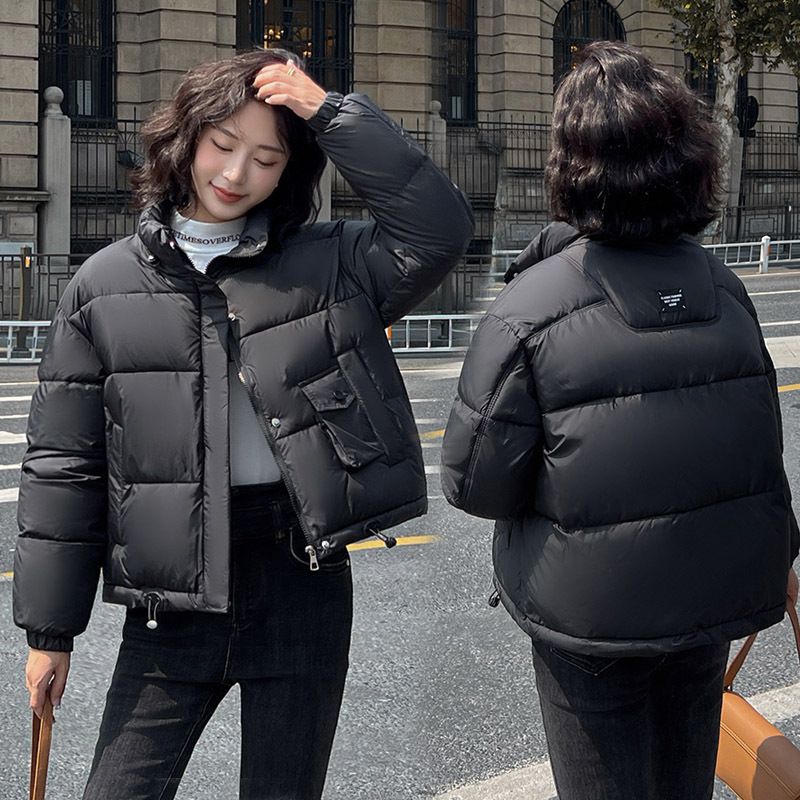 Grensoverschrijdende buitenlandse handel daalt en 2024 nieuwe damesmode Koreaanse versie losse kraag brood kort katoen winter Down_voghion.com