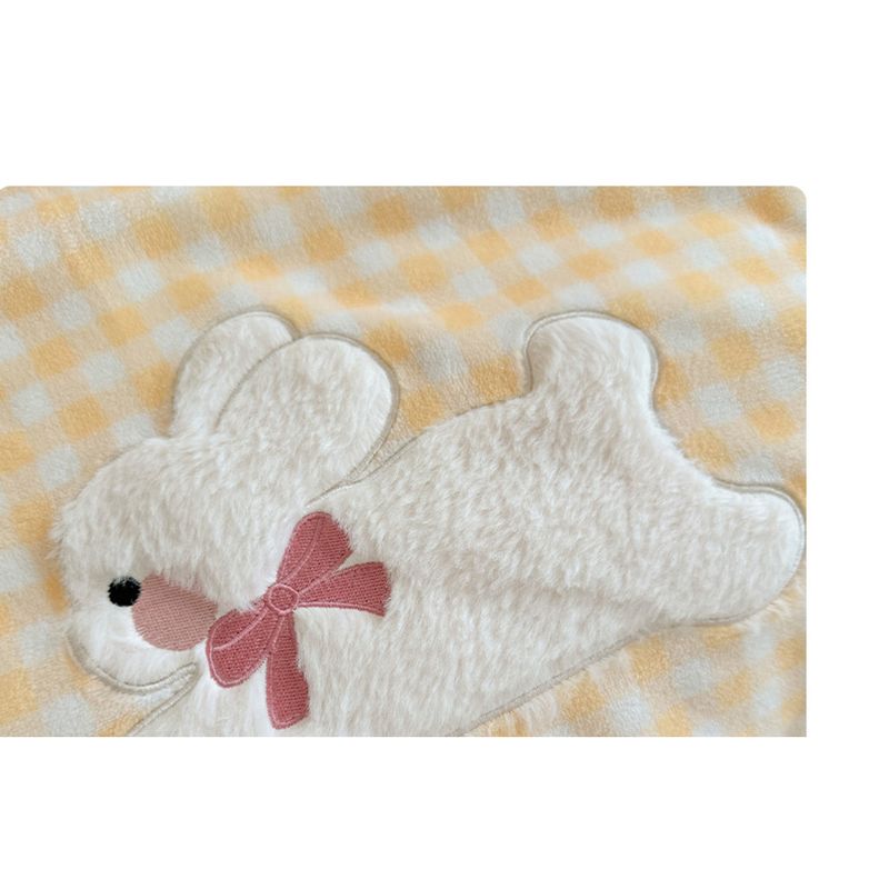 Rabbit Pillow Dual-Use Thickened Milk Velvet Nap Blanket & Cushion Two-in-One_voghion.com