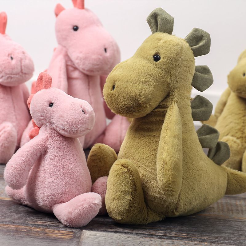 Toy Sitting on stilts dinosaur doll soothes sleep doll doll small dinosaur plush toy_voghion.com