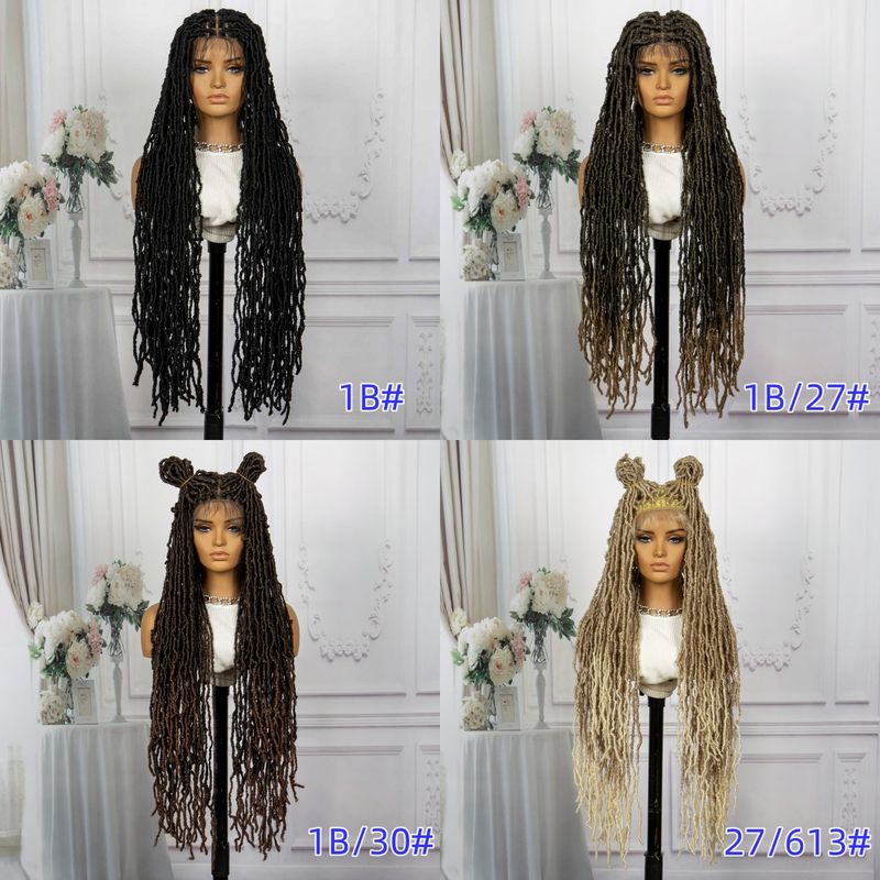 Vollspitze-Mode-Zopf-Perückenkopf-Set, 180 % Dichte, langes Mode-Zopf-Schrauben-Zopfkopf-Set, geeignet für den täglichen Gebrauch von Frauen_voghion.com
