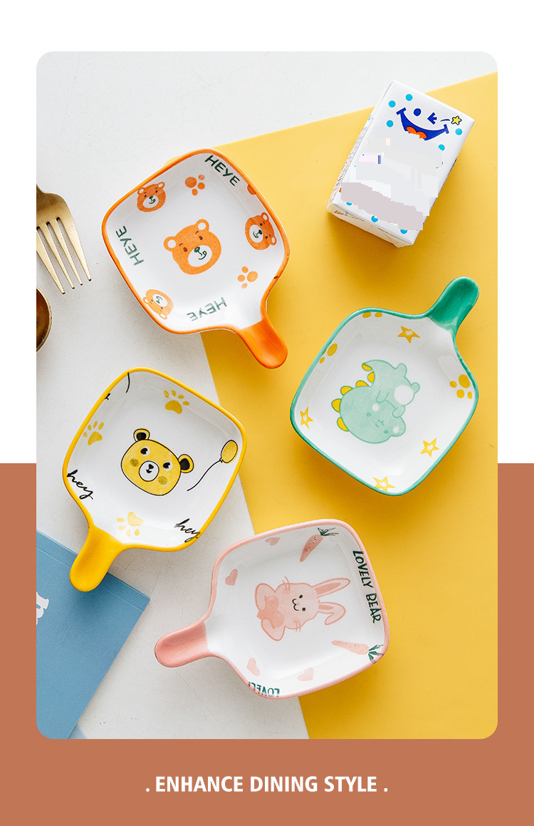 Soßenschale aus Keramik mit Griff – kleine Gewürzschale für Sojasauce, Essig, Dip-Saucen, Sushi und westliche Küche_voghion.com