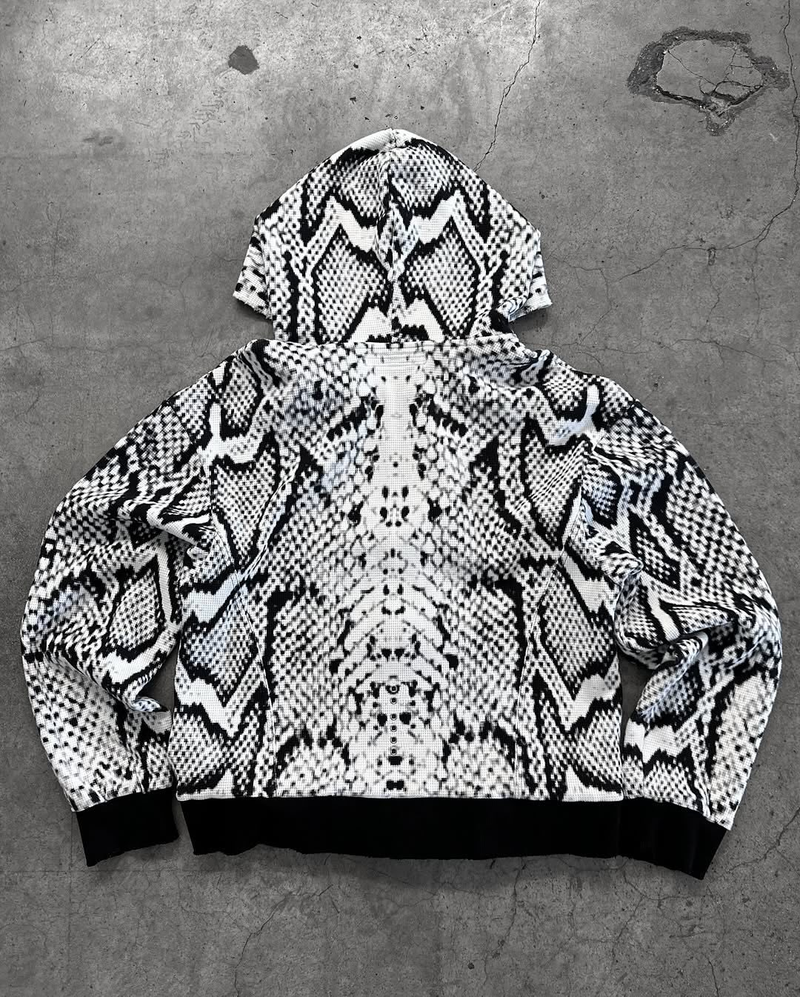 Felpa unisex con cappuccio e zip in stile gotico con stampa 3D - Streetwear con estetica dark per uomo e donna_voghion.com