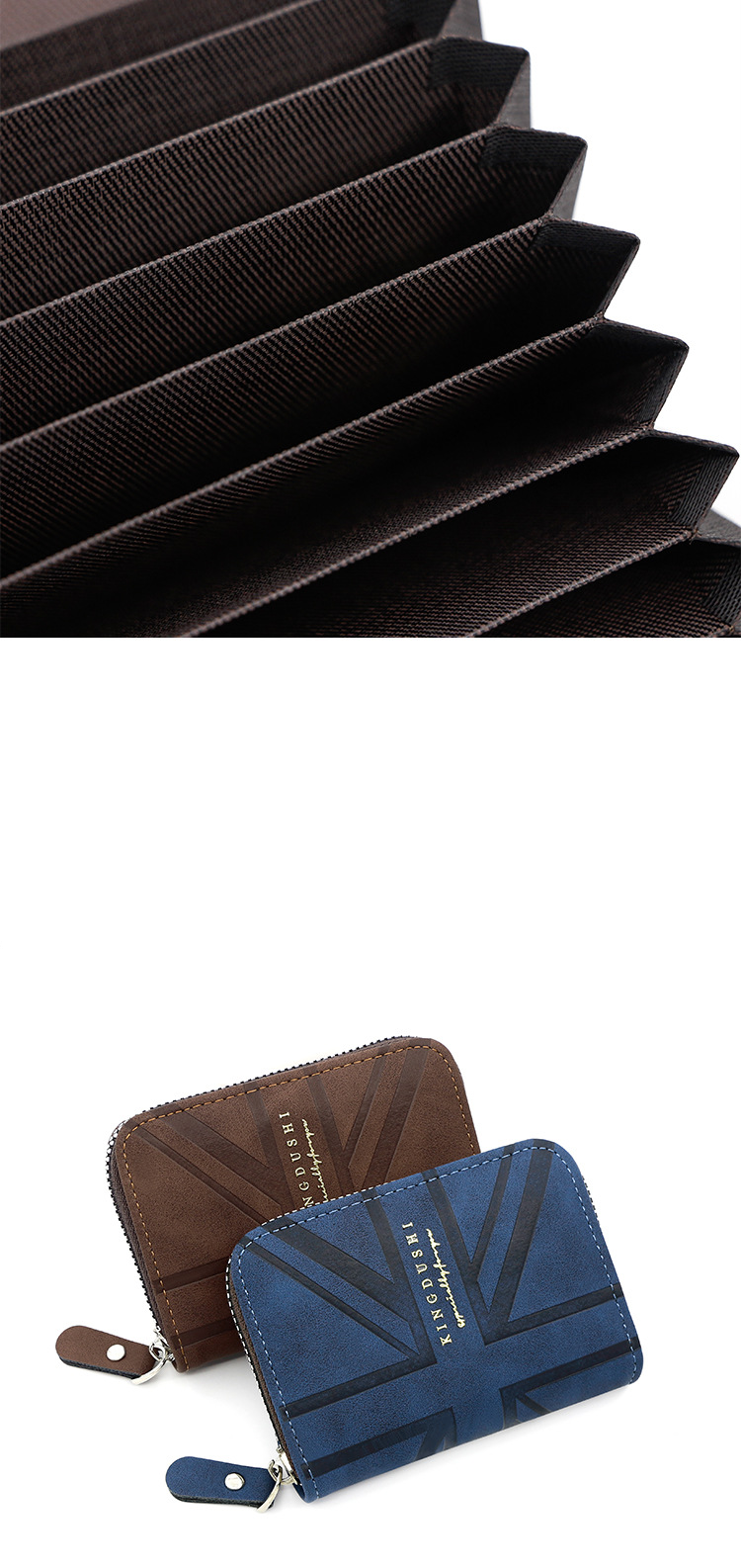 Porta carte di credito Porta carte da uomo Porta monete con cerniera Porta monete Porta carte tinta unita Porta tessere identificative_voghion.com