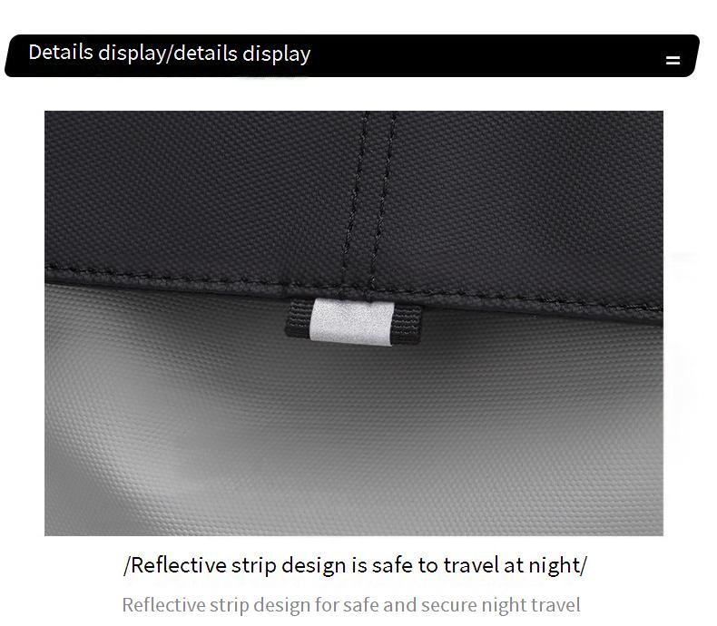 Men's Casual Backpack For Business Travel & Daily Commute, Large Capacity Waterproof Oxford Laptop Backpack With Cushioned Straps, Unisex Design_voghion.com