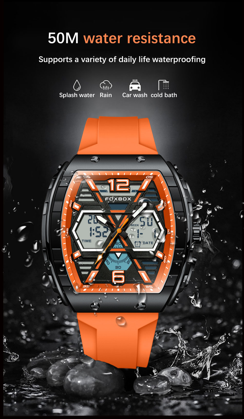 Luksuzne moške ročne ure z LCD zaslonom, svetleča športna moška ura, vodoodporna vojaška kremenčeva moška ura 2023_voghion.com