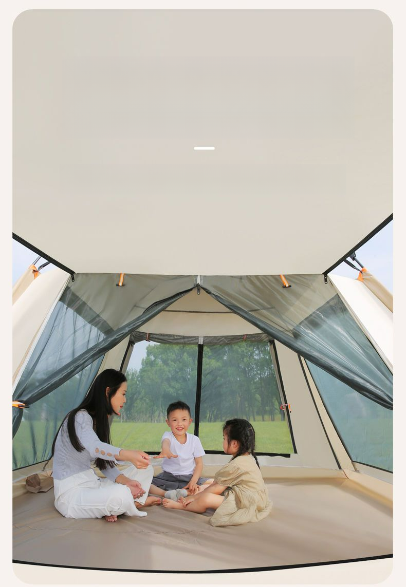 Outdoor Camping Zelt Familie Picknick Reise Sonnenschutz Faltbare Tragbare Automatische Regendicht_voghion.com