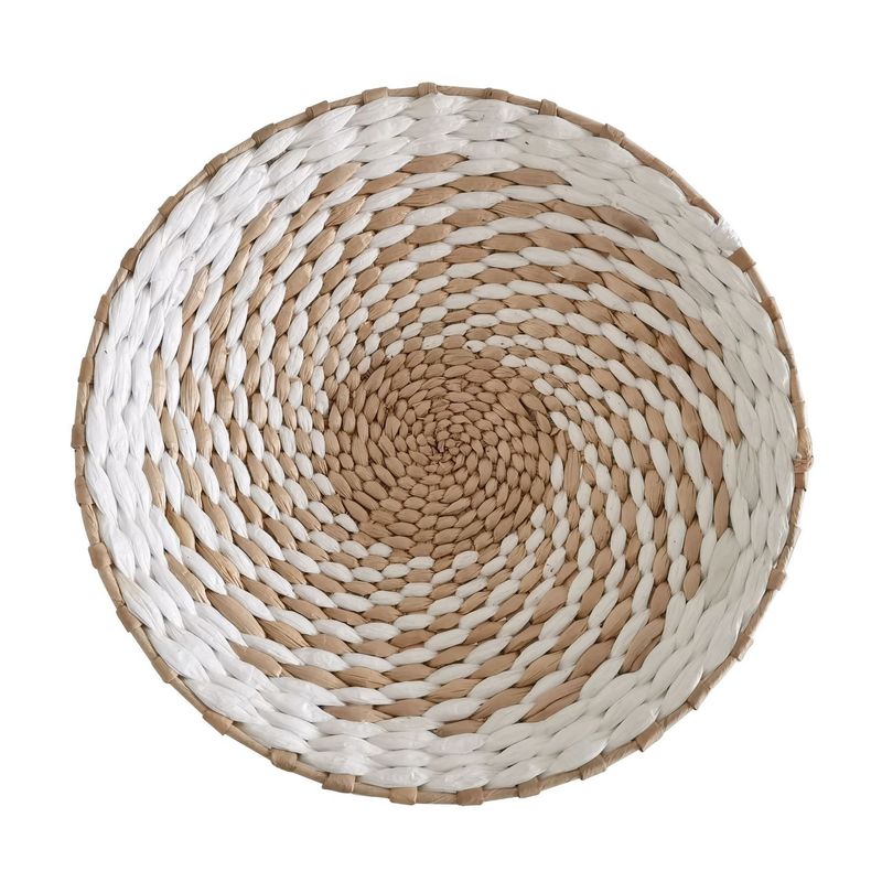 Tapeçaria de parede boêmia tecida à mão - Decoração de junco natural para casa e Airbnb_voghion.com