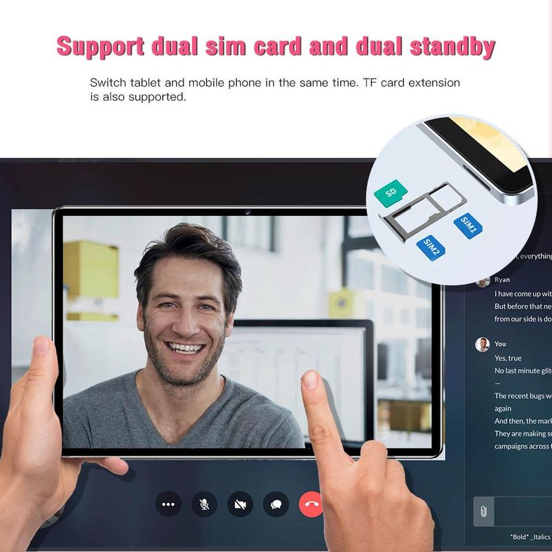 Tab Ultra 3G Call Android Smart Tablet 10.1 Inch 4GB + 128G_voghion.com