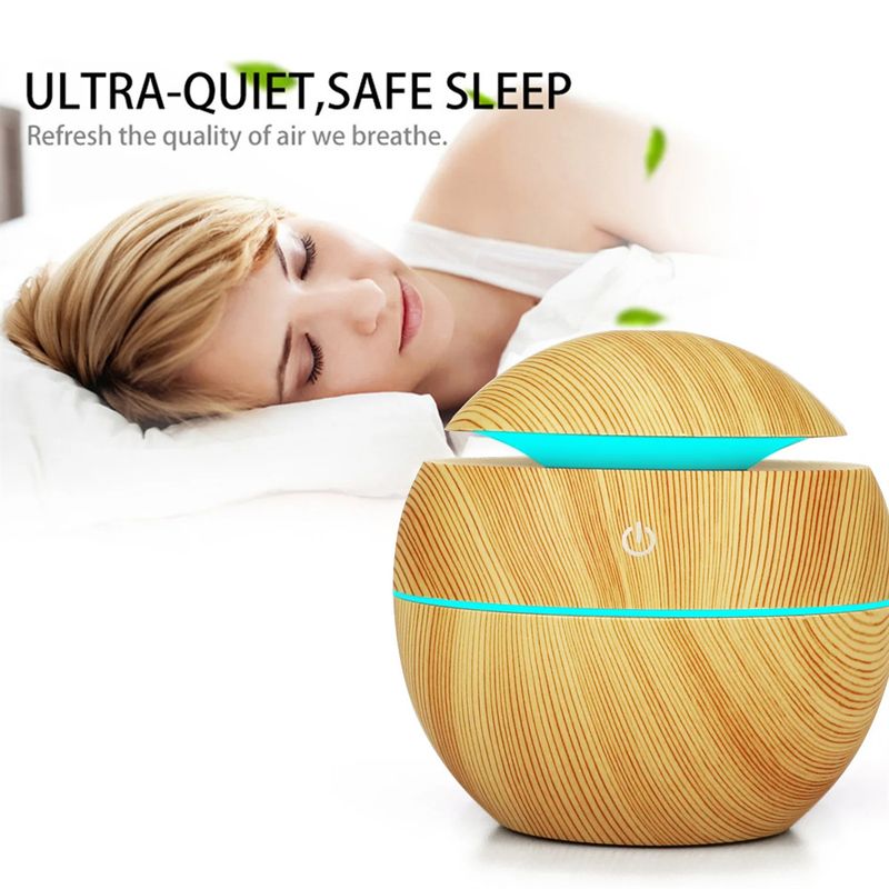 Umidificatore elettrico diffusore di aromi in legno umidificatore ad ultrasuoni olio essenziale aromaterapia nebbia fredda per camera da letto_voghion.com