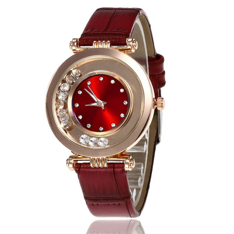 Orologio da donna al quarzo alla moda con cinturino in sabbia liquida e diamanti, ultrasottile e strass_voghion.com