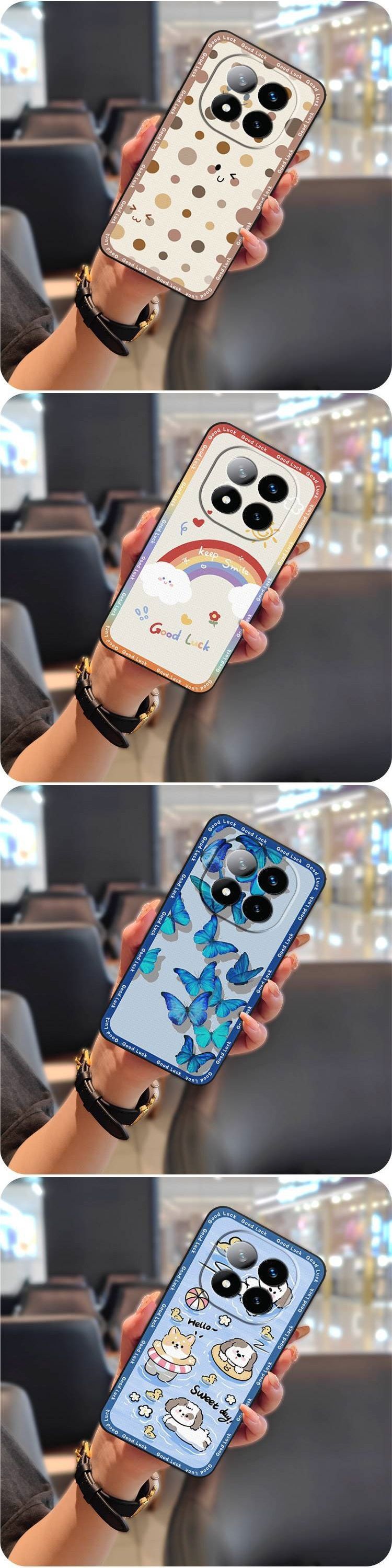 TechGlobe Custodia per telefono adatta per Redmi Note14 Pro+ 5G in silicone con motivo a cartoni animati, unisex, divertente, creativa_voghion.com