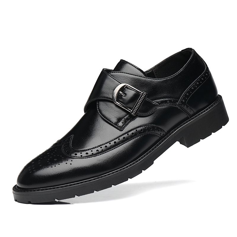 TerraStride Neue Herrenschuhe im koreanischen Stil, Jugend, trendige Mode, vielseitiger Trend, Büroarbeit, Business, formelles Leder, lässig, einzelne Schuhe_voghion.com