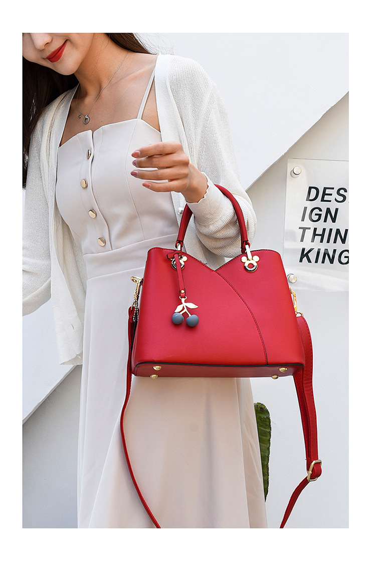 New summer fashion women's small bag versatile handbag soft leather middle-aged mother messenger bag_voghion.com