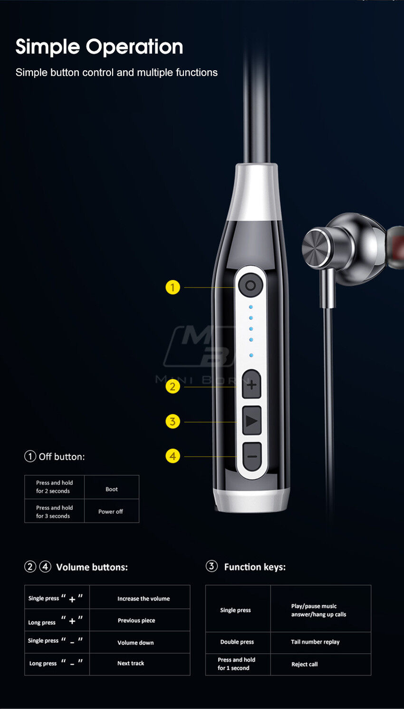 2024 Casque Bluetooth sans fil grande capacité enfichable Casque Bluetooth intra-auriculaire Casque stéréo HD Écouteurs de sport Casque stéréo antibruit avec_voghion.com