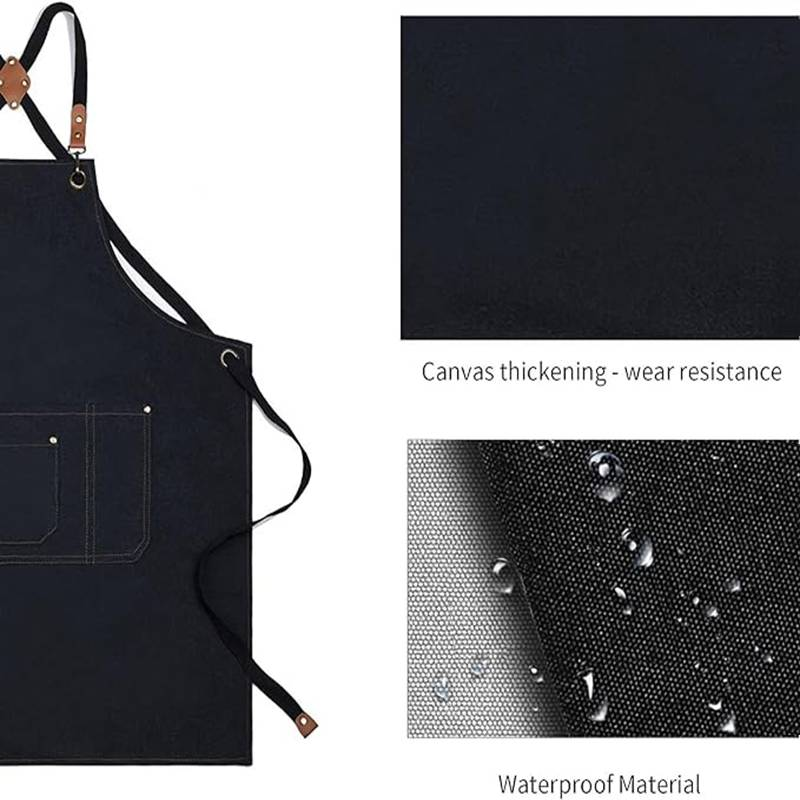 Multi-Zweck Schirtech waasserdicht Greaseproof Stot Taille Kichen Aarbecht Commercial Cowboy Schürze_voghion.com