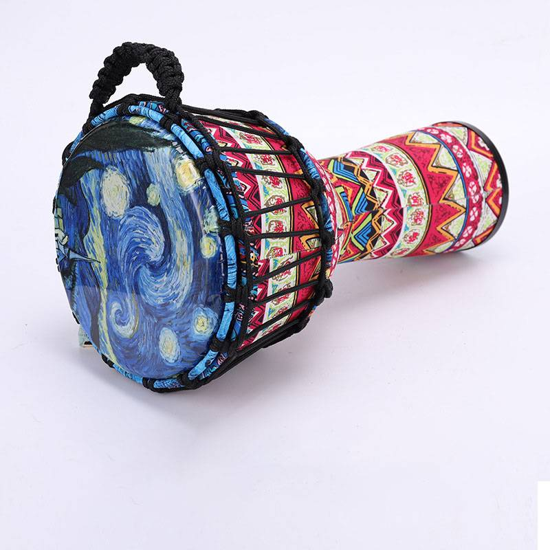 Tobă mare din PVC, 8 inch, tobă mare de mână pentru începători, 10 inch, tobă ușoară din piele de oaie pentru copii_voghion.com
