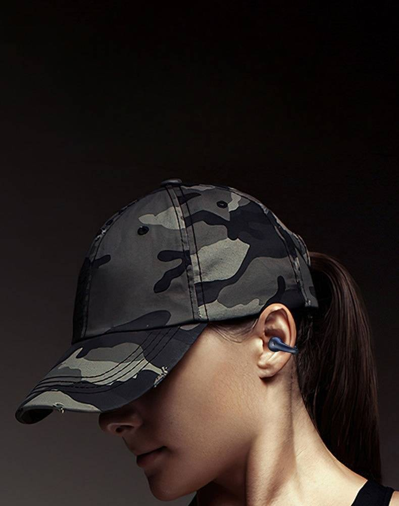 Open Ear Bone Conduction Headphones,Bluetooth 5.3 With LED Display Charging Case 60 Hours Playtime IPX7 Waterproof For Running Walking, Workout Grey_voghion.com