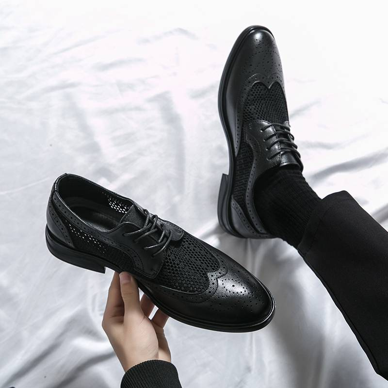 Fashionable Oxford Gentlemen's Formal Men's Shoes, Comfortable Social Men's Shoes_voghion.com