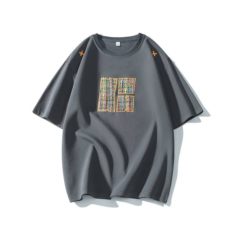 Summer Trendy Short-sleeved T-shirt, Round-neck Short-sleeved Base Layer Shirt, Youth Top_voghion.com