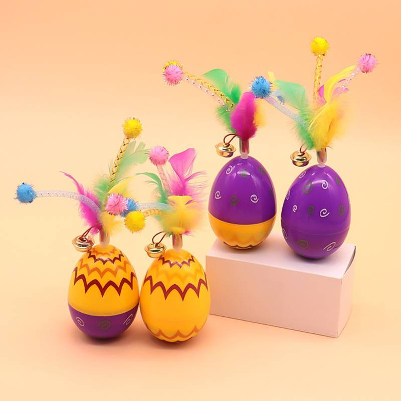 Easter Eggs Cat & Dog Toys With Bell For Fun_voghion.com
