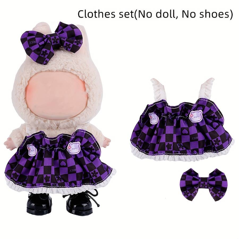 Princess Dress Doll Clothing Set,Clothes For Labubu Doll, Clothing Accessory Set,for 6.69-inch 6.69inch Doll Clothes,Birthday Gift, Ramadan Festival_voghion.com