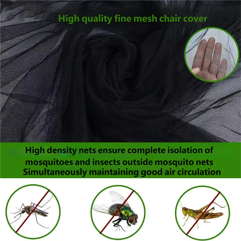 Outdoor Swing Mosquito Net Fishing Courtyard Garden Mosquito Net Swing Rocking Chair Light-shielding Net Travel Easy Installation Mosquito Net_voghion.com