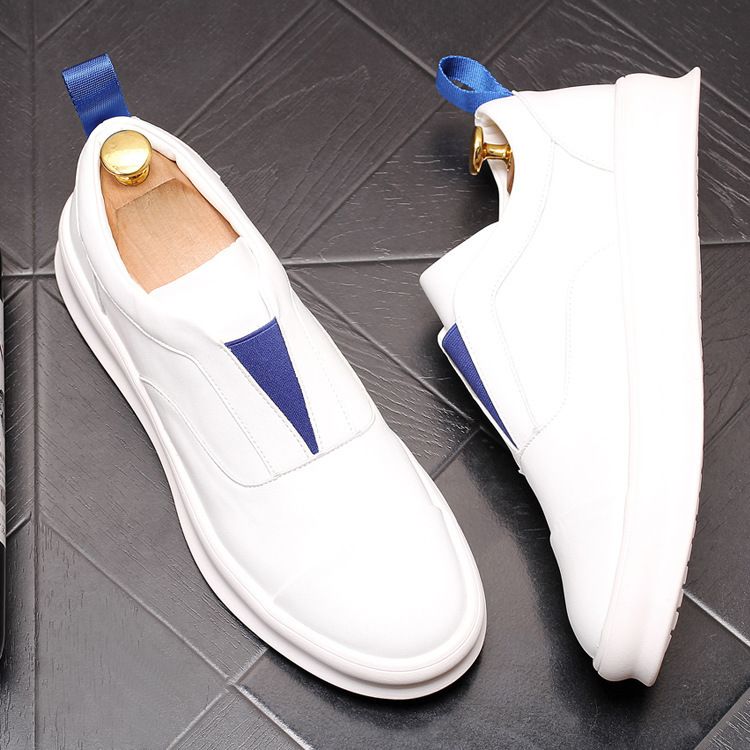 Unschlagbare Qualität Sommer Little mit One Step Leder British White Herren Casual Board Cover Füße Lefu Internet Red Lazy Schuhe_voghion.com