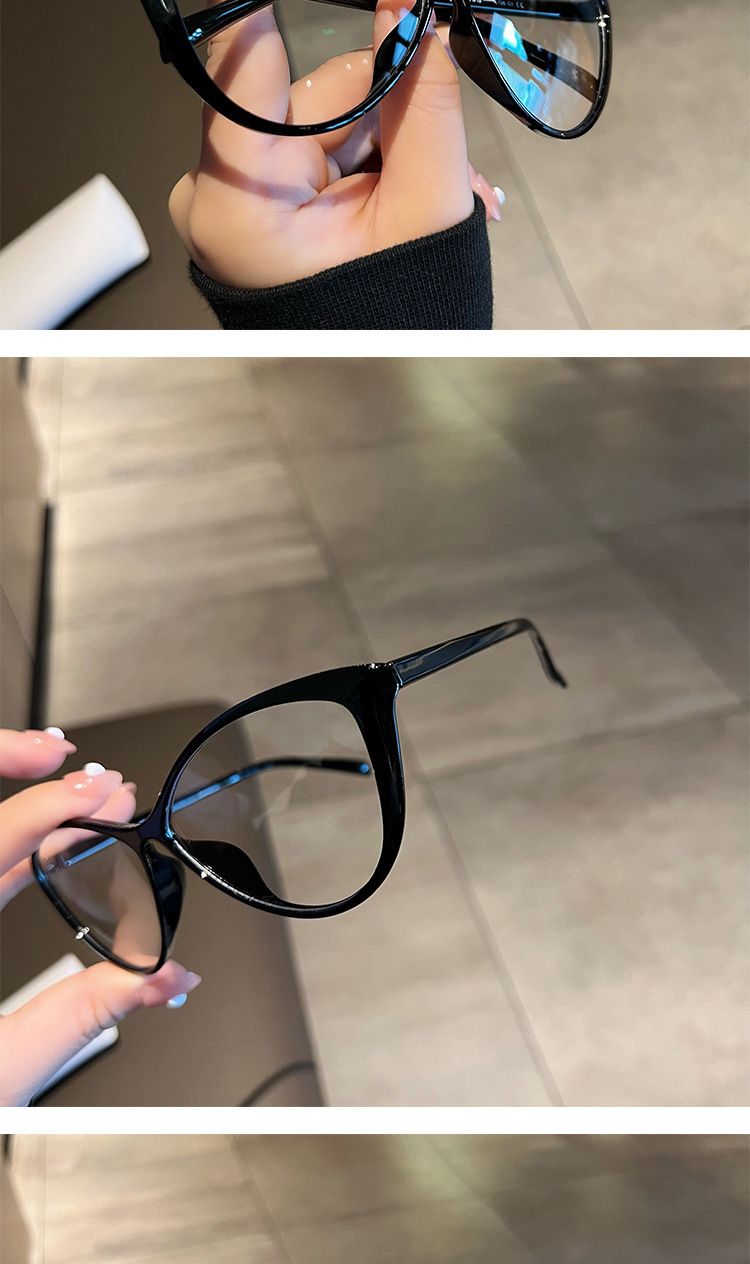 Occhiali da vista trasparenti per miopia da donna, occhiali da vista ad alta definizione, nuovi occhiali da vista vintage alla moda, grandi dimensioni da -0,5 a -4,0_voghion.com