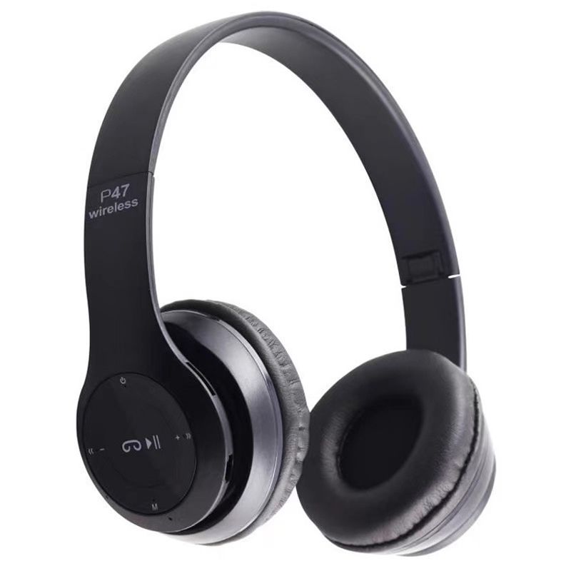 Auriculares P47 Auriculares Inalámbricos Inalámbricos Para iOS Android Móviles Xiaomi Sumsamg Huawei Soporte Tarjeta SD Auriculares Bluetooth_voghion.com