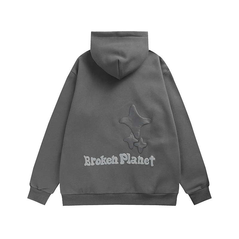 Abbigliamento da uomo Felpa con cappuccio da uomo allentata di nicchia scheletro maschile e femminile_voghion.com