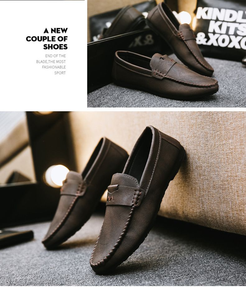 SHLIANG Herren Halbschuhe Frühlingsmode Bootsschuhe Mann Marke Leder Mokassins Herrenschuhe Herren Bequeme Fahrt Herren Freizeitschuhe Y0168_voghion.com