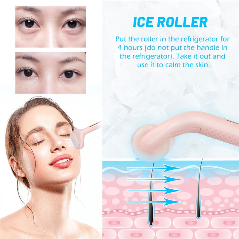 Masaj cu role de gheață pentru față, instrument de ridicare a pielii, masaj pentru lifting facial, corp, gât, strângere a pielii, anti-rid, ameliorarea durerii, instrumente de îngrijire a pielii_voghion.com