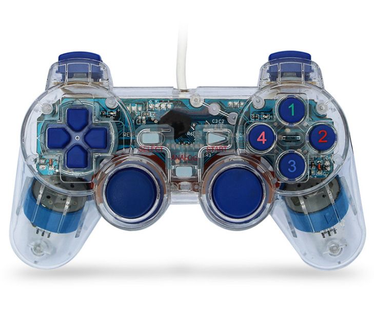 P2 appearance handle PC computer wired game handle 208 game handle 706 game handle transparent handle_voghion.com