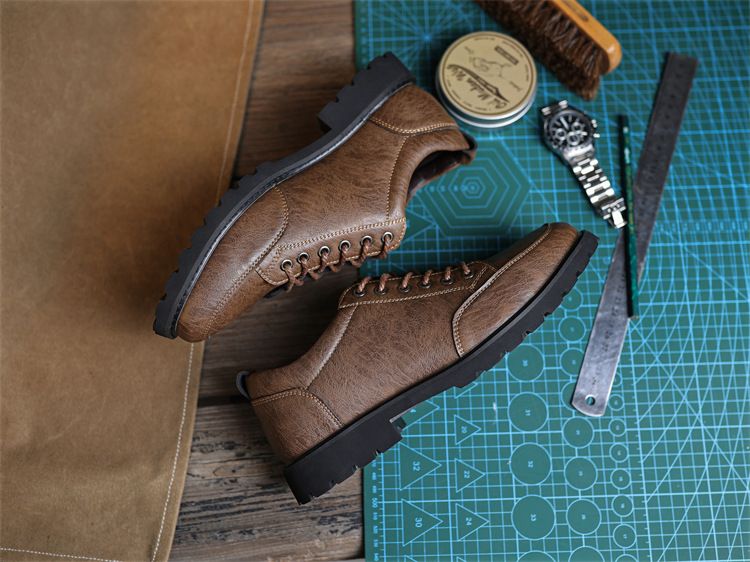 Herren Winter Casual Leder Britischer Stil Vielseitige Trendy Martin Schuhe_voghion.com