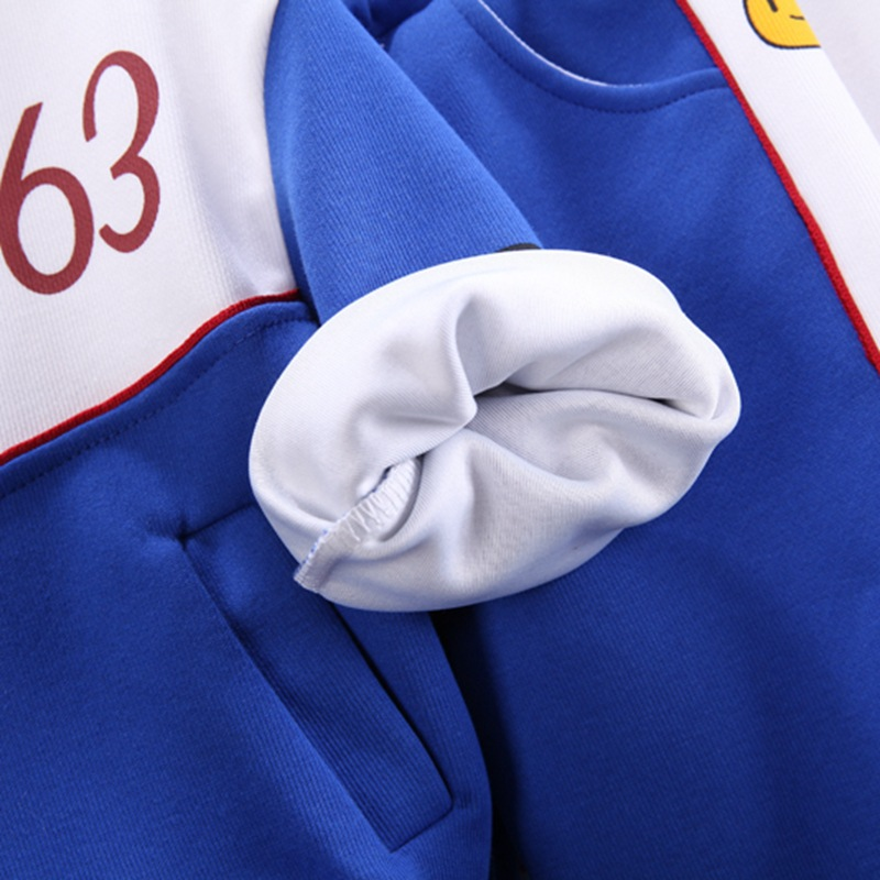 Boys' Spring Autumn hoodie set with hats, children's long sleeved baseball suit, cardigan and pants two-piece set,_voghion.com