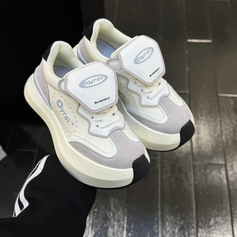2025 Herbst Schwarz-Weiß Panda Cloud China-Chic Marke Board Dickbesohlte Damen Sport Freizeitschuhe_voghion.com