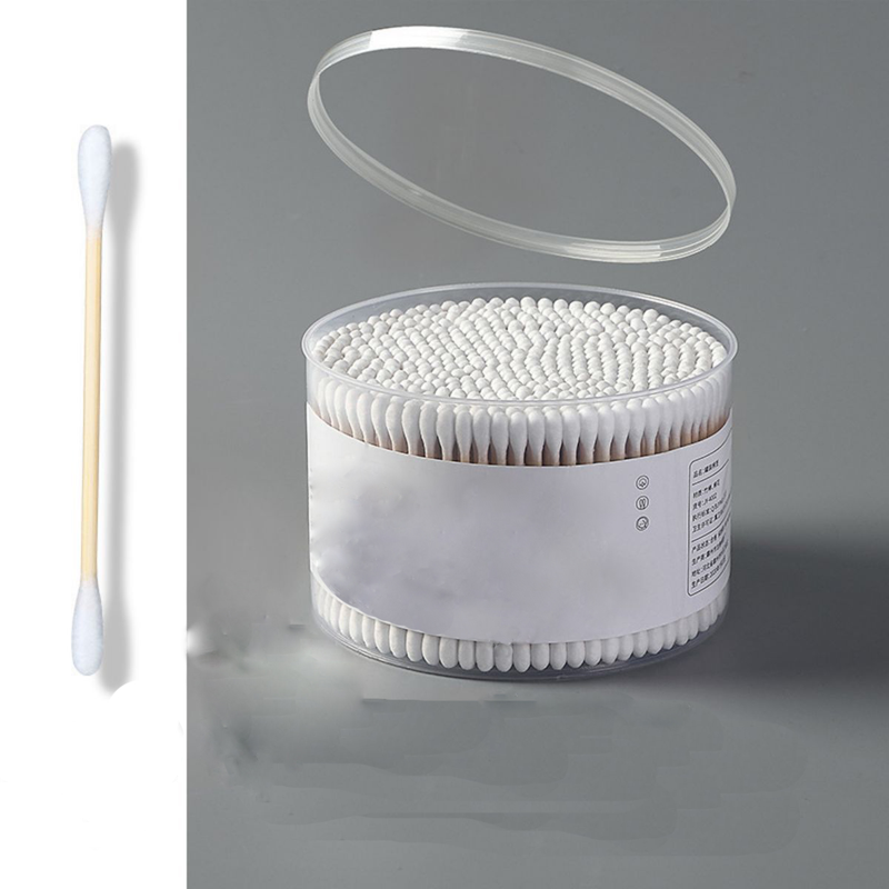 1 Box of double round tip cotton swabs Disposable cotton swabs Ear swabs Baby swabs Makeup remover Clean swabs Cotton swabs_voghion.com