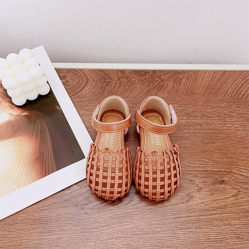Mother&Kids Sandali per bambine Scarpe con suola morbida intrecciata per bambini Scarpe alla moda per bambine Scarpe da principessa per bambini grandi_voghion.com