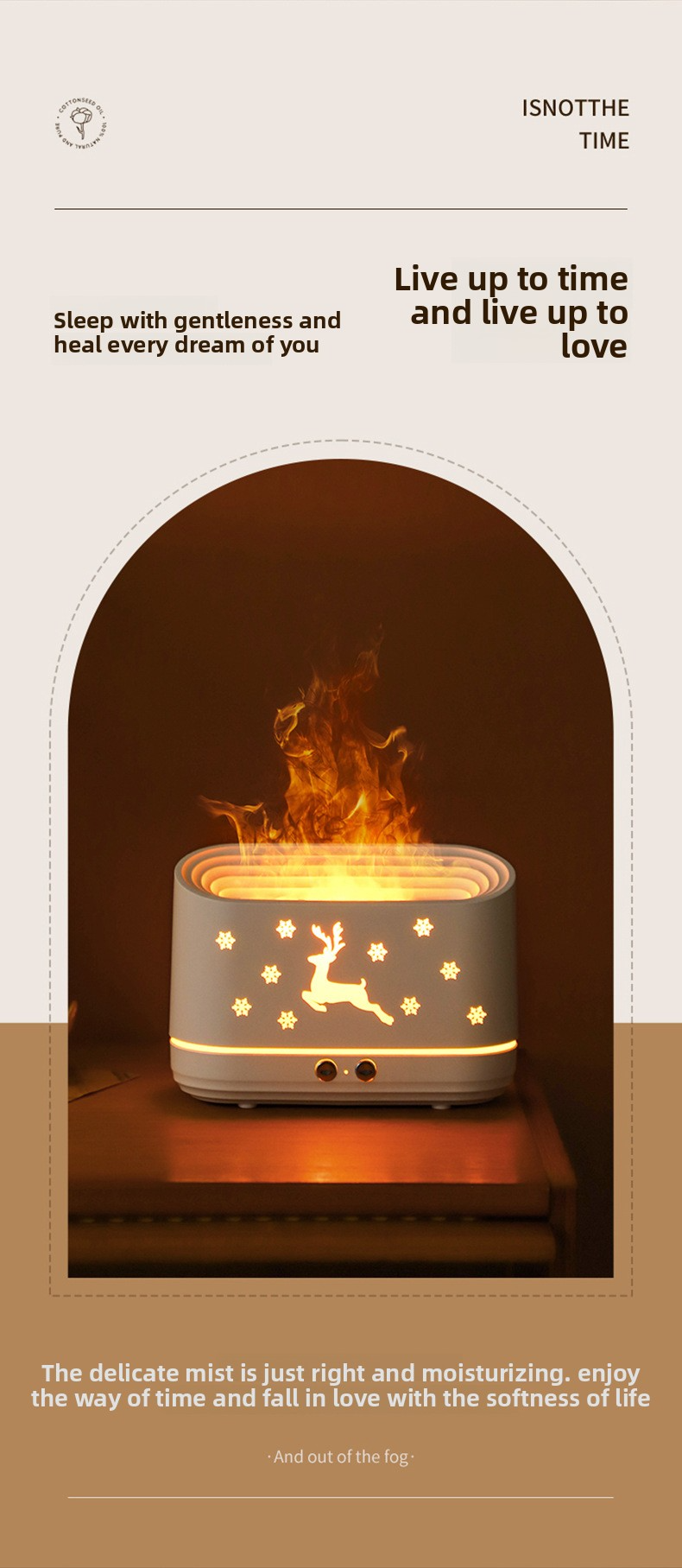 Grazioso umidificatore a forma di animale con luce d'atmosfera che cambia colore - Nebbia fredda da 1,5 l alimentata tramite USB per stanze piccole, decorazione da scrivania (bianco)_voghion.com