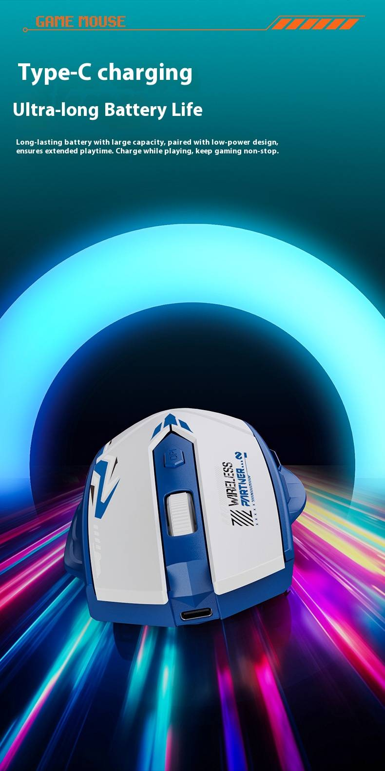 Ratón inalámbrico Bluetooth para portátil y PC, ergonómico, recargable, de 6 botones, con modo dual 2.4G/Bluetooth, 1600 DPI, desplazamiento en 4 direcciones y alcance de 10 m._voghion.com