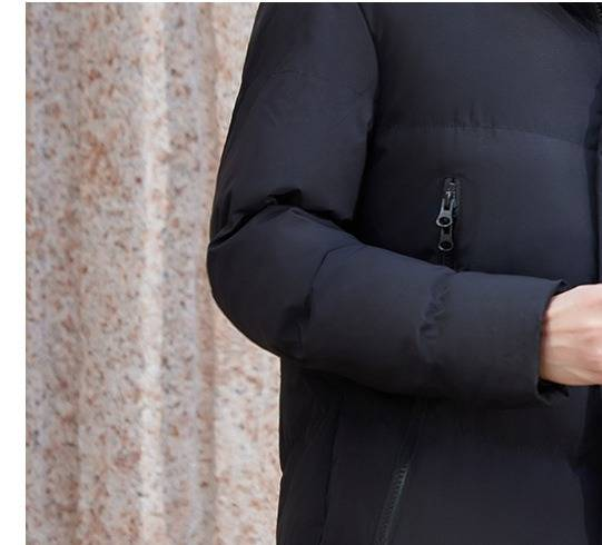 "Knee-Length Professional Cotton Coat – Unisex Winter Workwear For Property & Hospitality Staff"_voghion.com